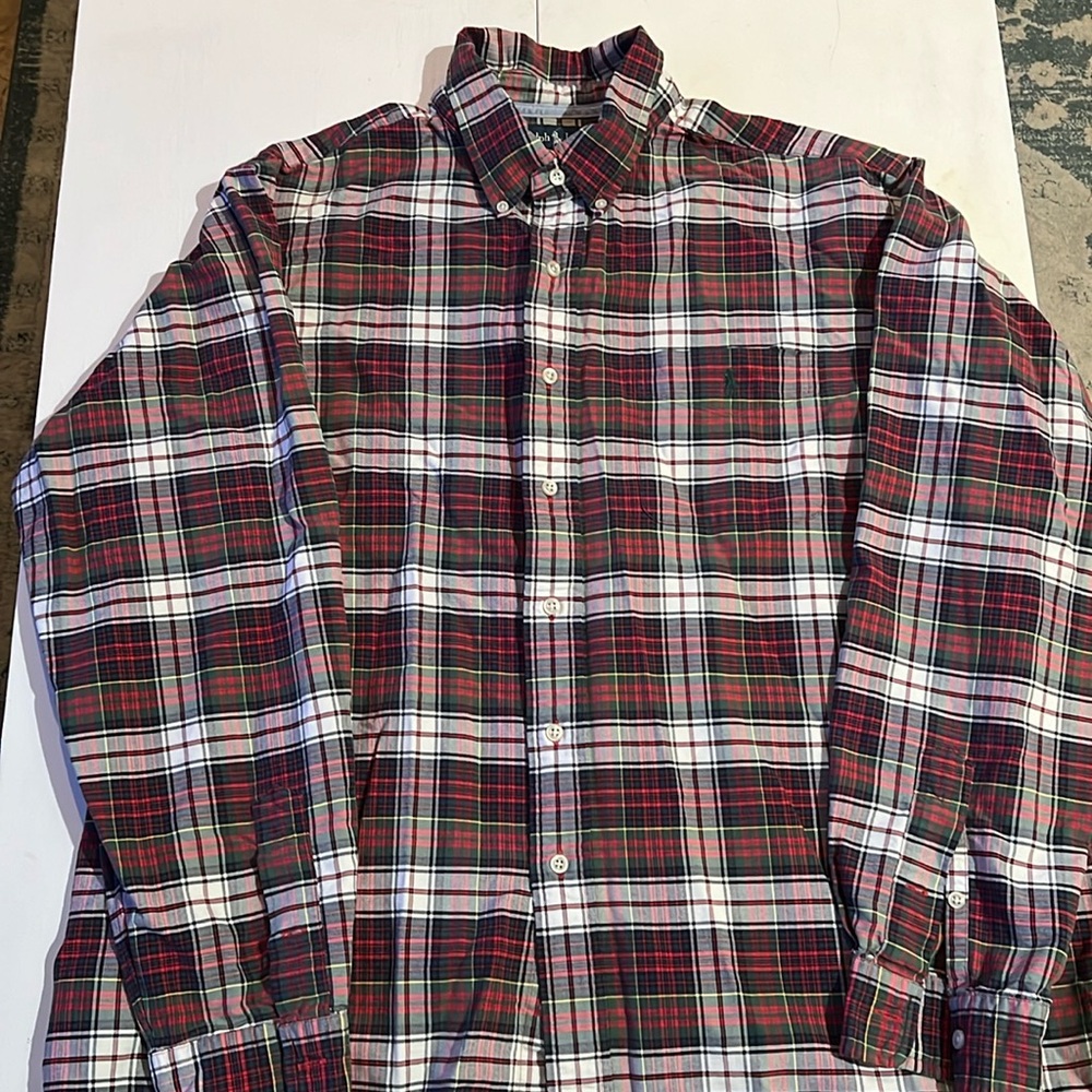 Ralph Lauren plaid button down men’s XXL